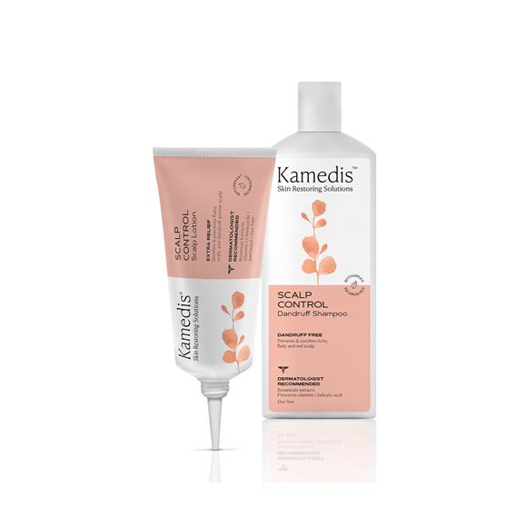 SKIN CONTROL Šampón proti lupinám + SEBO & PSO Mlieko na pokožku hlavy